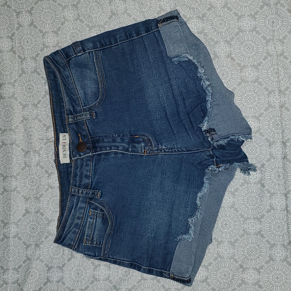 Size 1, blue shorts